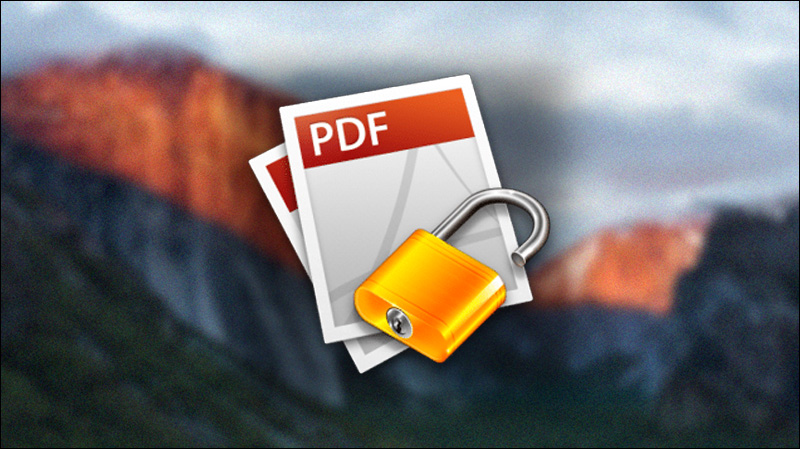 تشفير ملف PDF على ماك