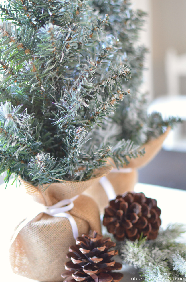 Small Wooden Tree Miniature Tree Mini Christmas Tree Craft Pine Christmas Craft