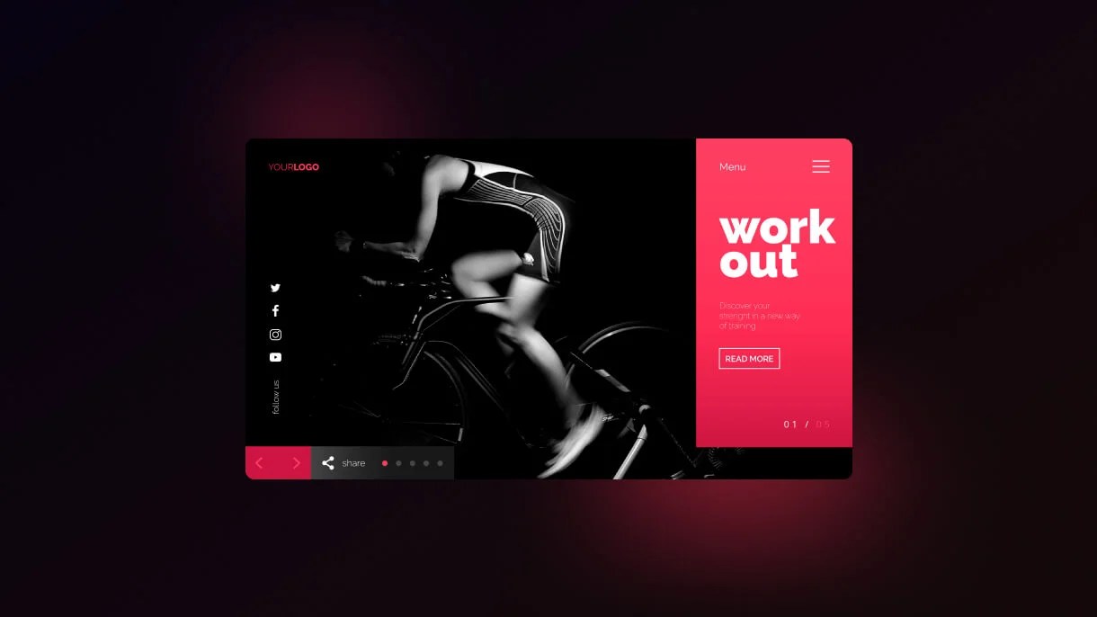 Workout Website Design And Development.