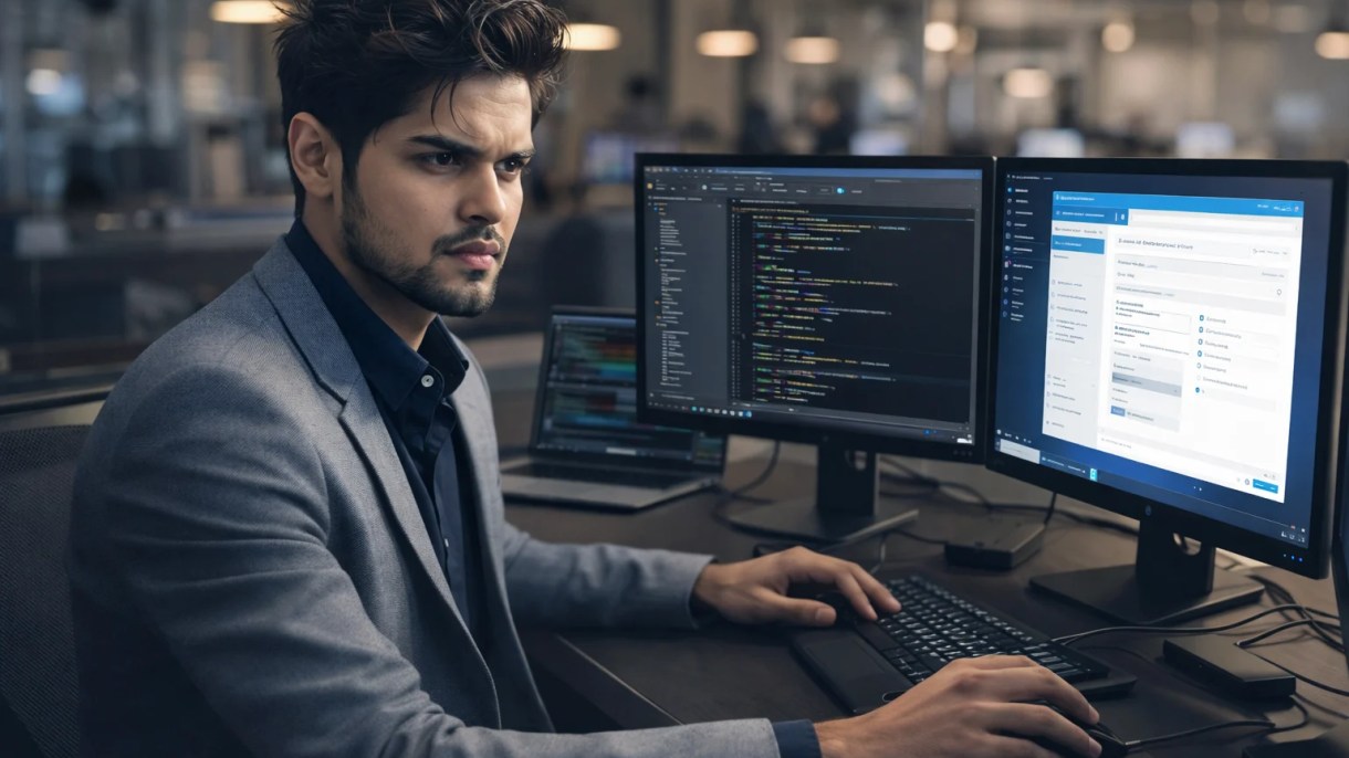 Abu Sayed, desktop application developer, building a Windows app.