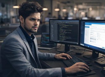 Abu Sayed, desktop application developer, building a Windows app.