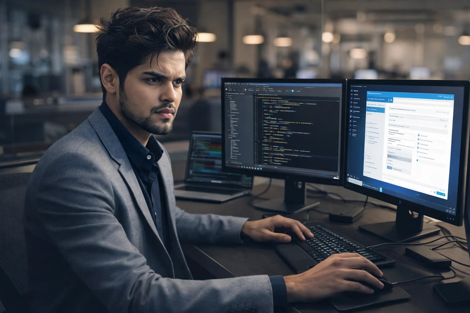 Abu Sayed, desktop application developer, building a Windows app.