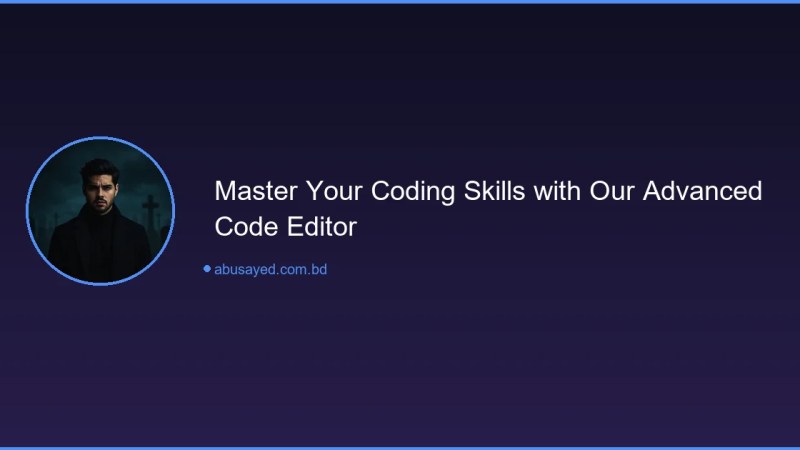 Advanced Code Editor with Live Preview | Free Tool