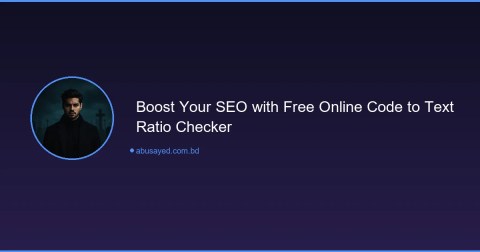 Free Online Code to Text Ratio Checker for SEO