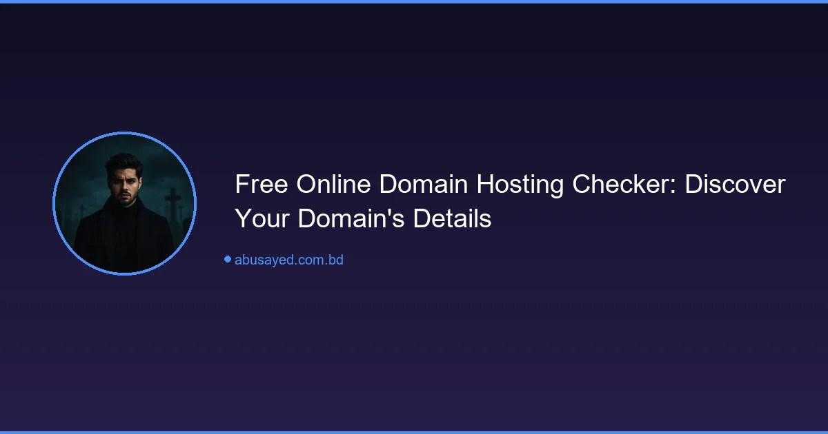 Free Online Domain Hosting Checker: Discover Your Domain’s Details