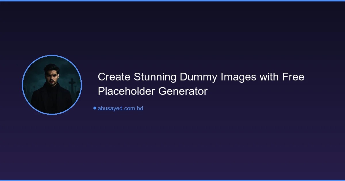 Create Stunning Dummy Images with Free Placeholder Generator