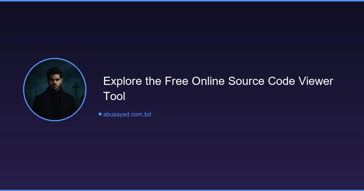 Free Online Source Code Viewer for Webpages