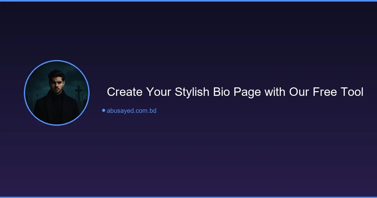 Stylish Bio Page Generator - Create Your Bio Page Free