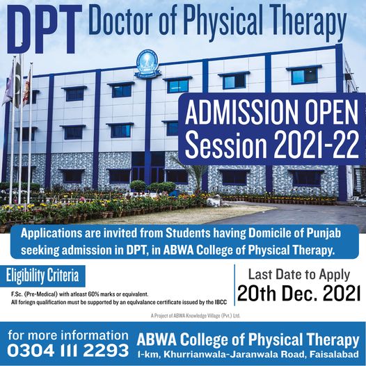 DPT Admissions Open