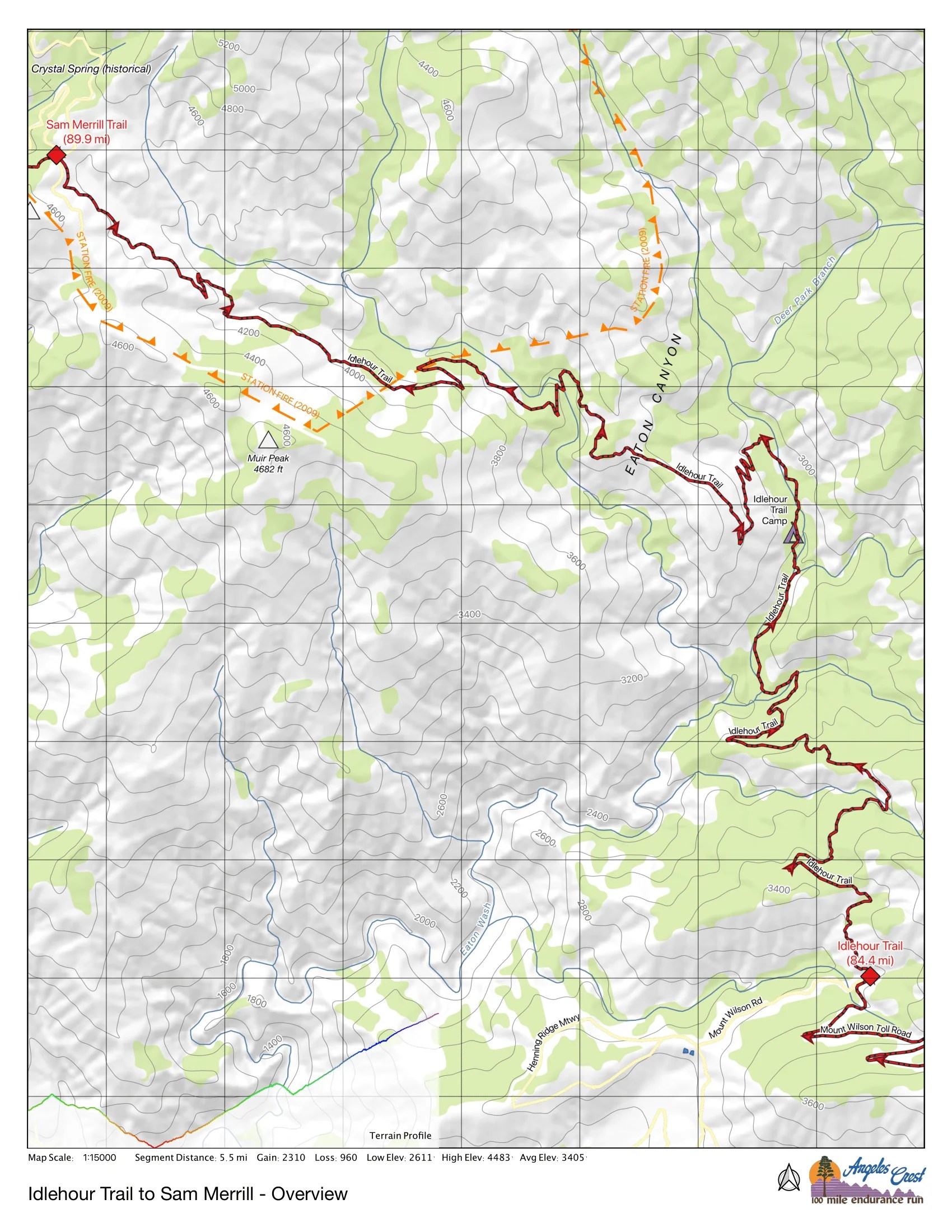 AC100 Idlehour Trail to Sam Merrill Checkpoint