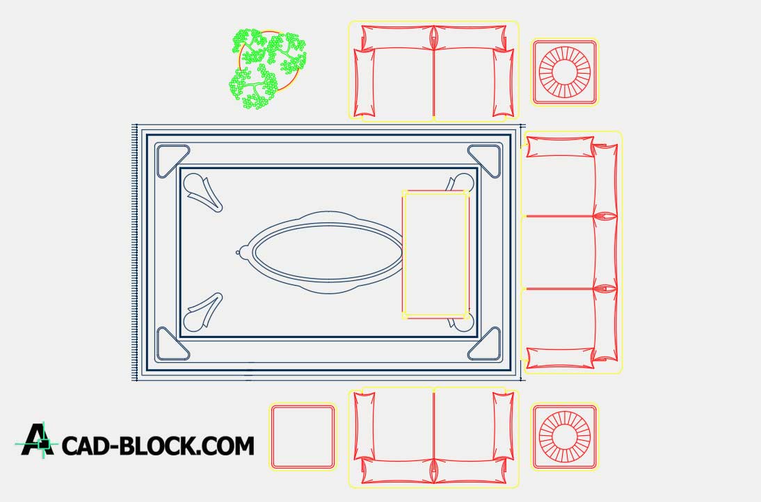 Cad Living Room 2d Dwg Free Cad Blocks