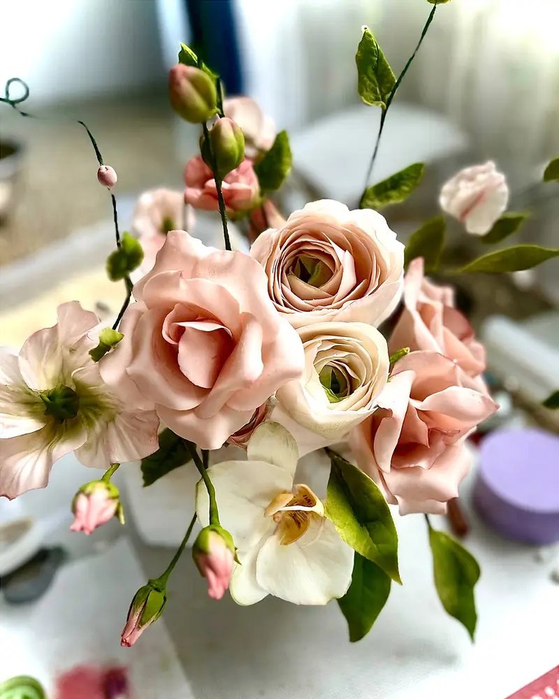 Flores de azúcar