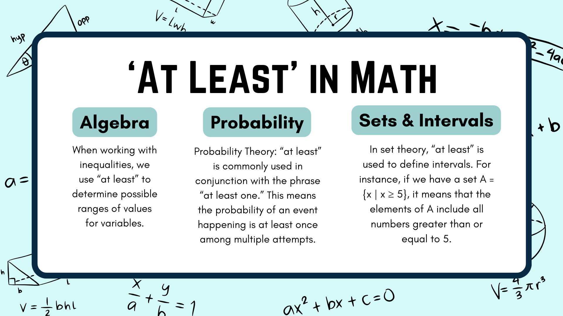 Discover the secrets of "at least" in math: master mathematical