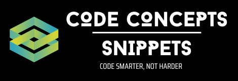 Code Concepts Snippets