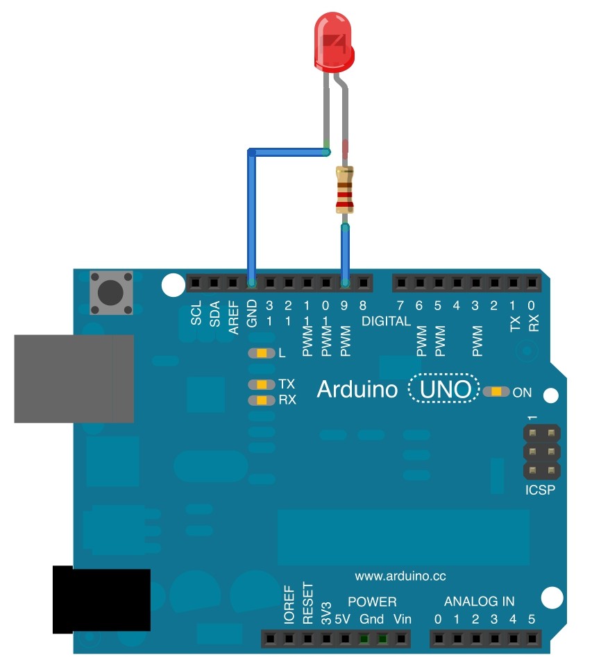 06 Fade set up Arduino Fade an LED Board
