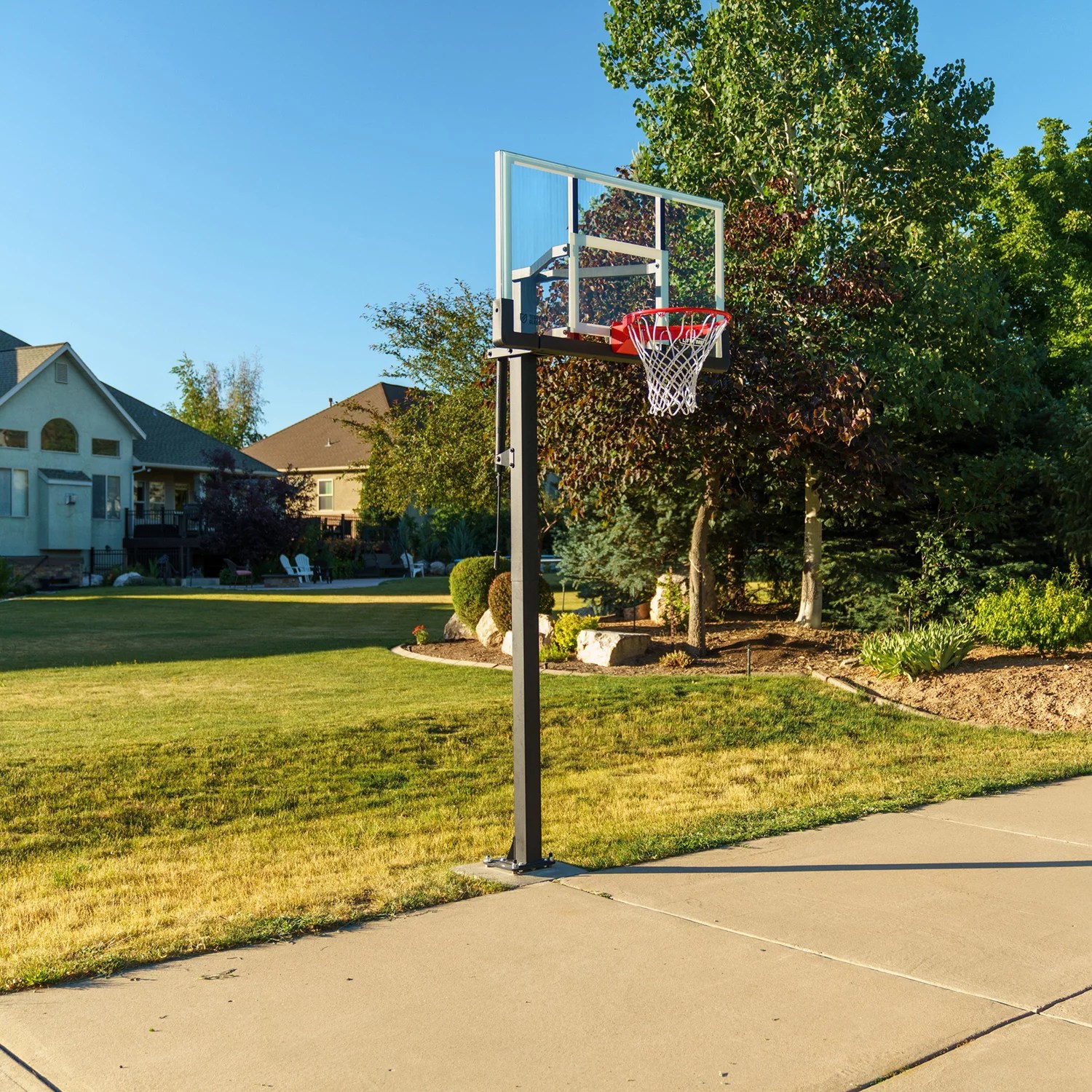 Lifetime 54 in inground tempered-glass basketball hoop