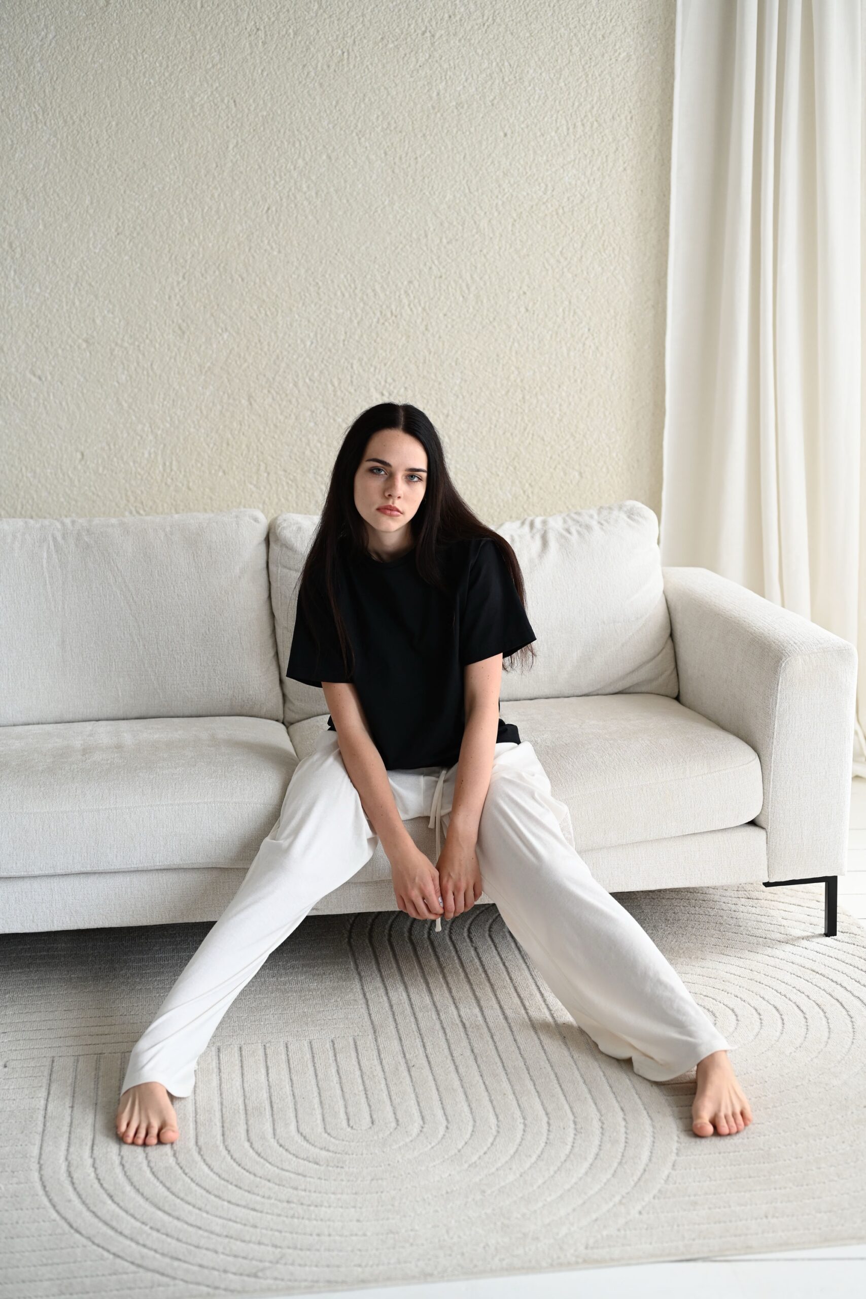 Lace Cotton Wide Leg Trousers