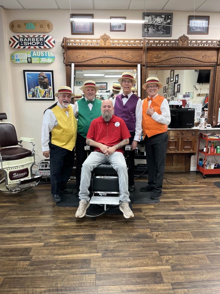 A Barbershop quartet in a Barbershop