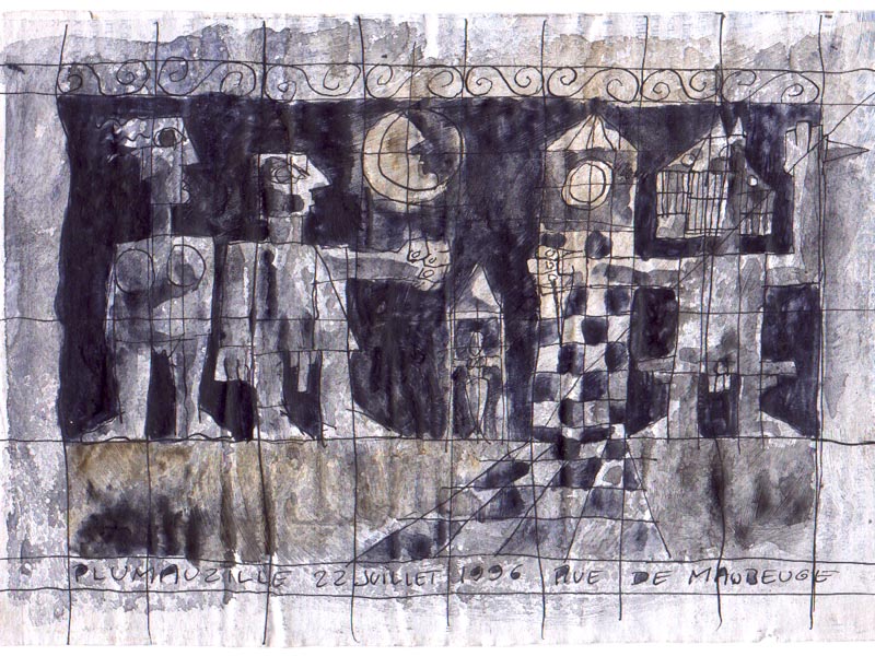 encre et acrylique sur papier