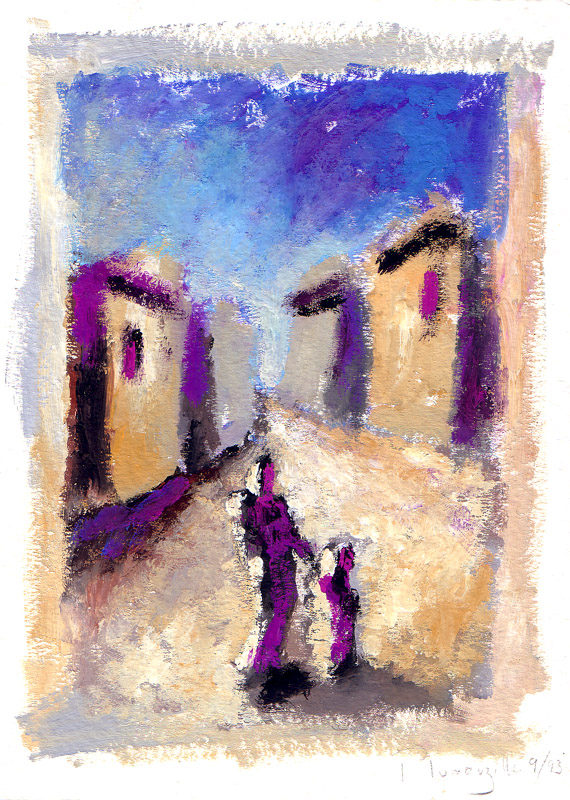 gouache et acrylique sur papier