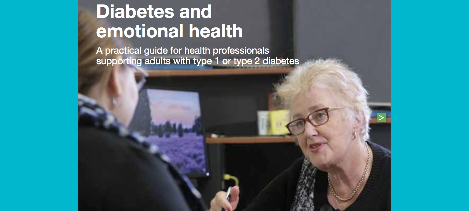 Practical Guide Cover, photo of health professional talking to patient