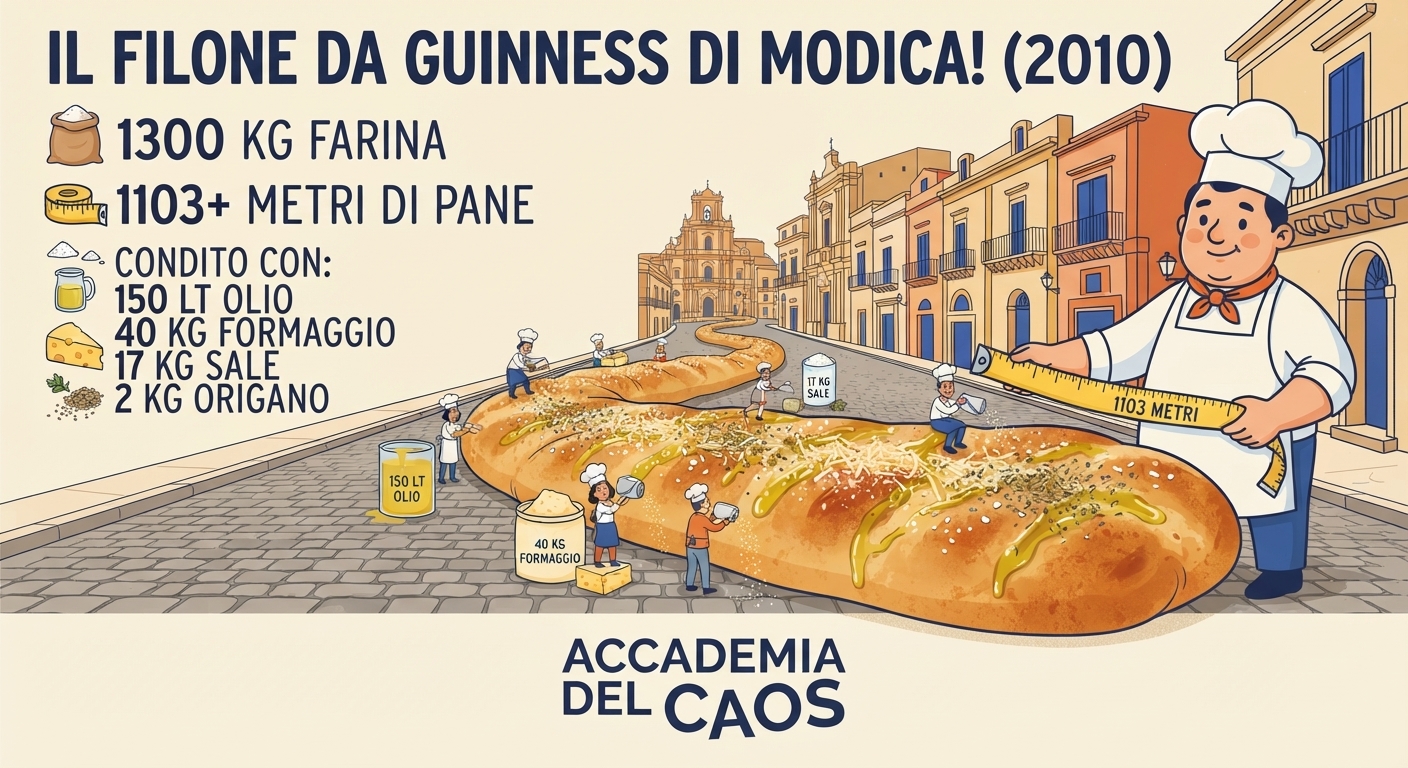 Il pane più lungo del mondo? È siciliano! 🥖
