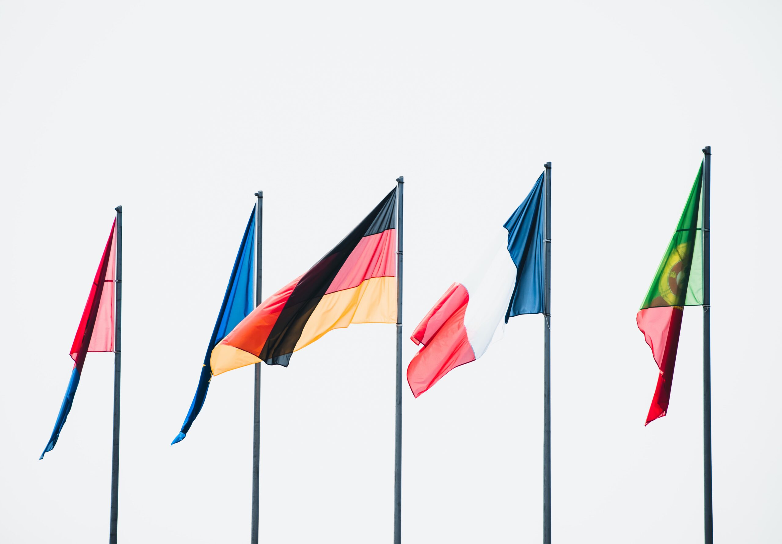 Flaggen verschiedener Nationen