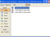 Creating Microsoft Access Tables
