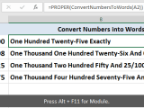How To Convert Numbers Into Words In Excel Formula