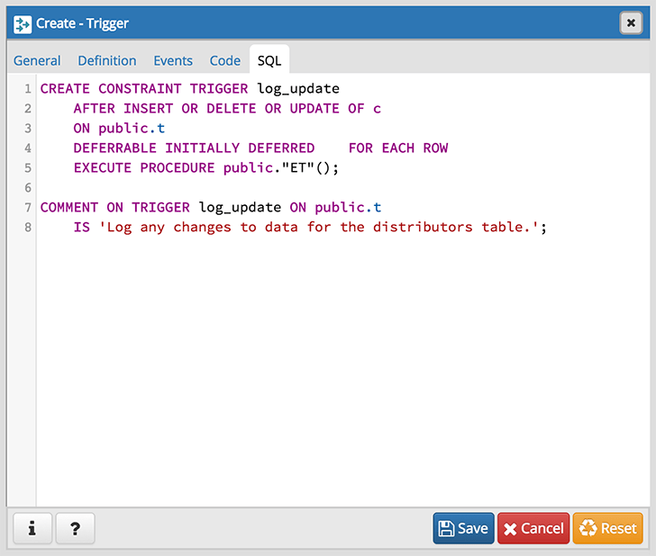 Trigger Dialog Pgadmin 4 9 8 Documentation - Landscape Designs - Beautiful Ultra HD Collection
