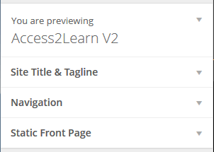 wordpress customize menu