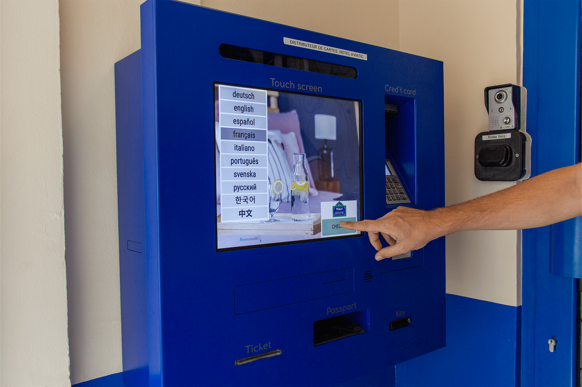 Automatisation Bornes Check-in pour Hôtel
