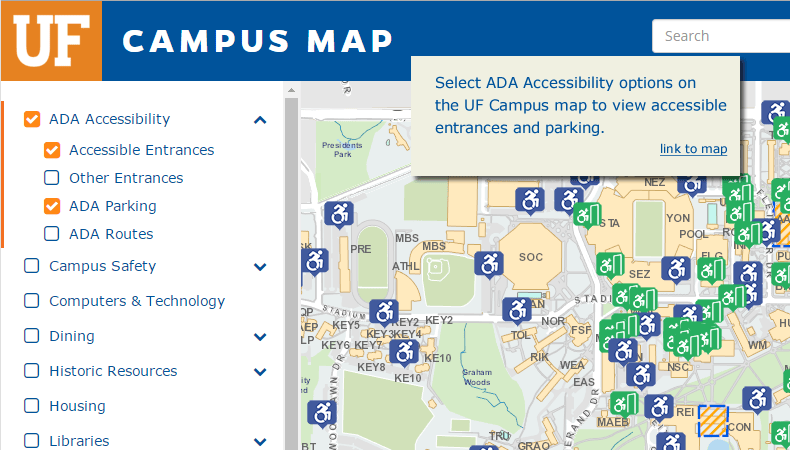 Visitors At UF Map Link Visitors Flat.fw 