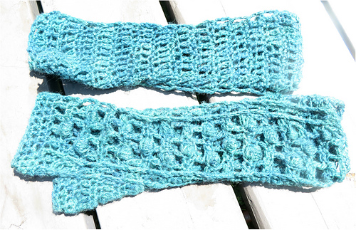 Garden Trellis Fingerless Mittens by Sarah Dawn