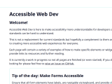 Links Accessible Web Dev