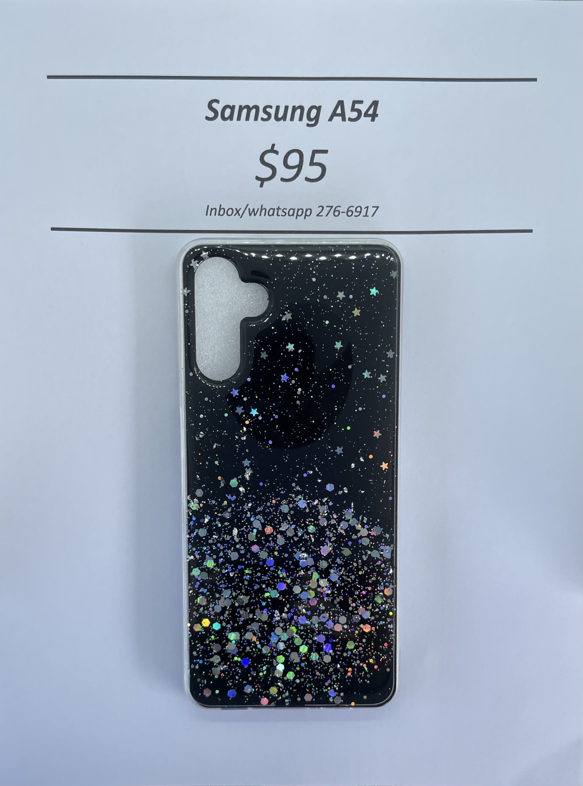 A54 Black Glitter