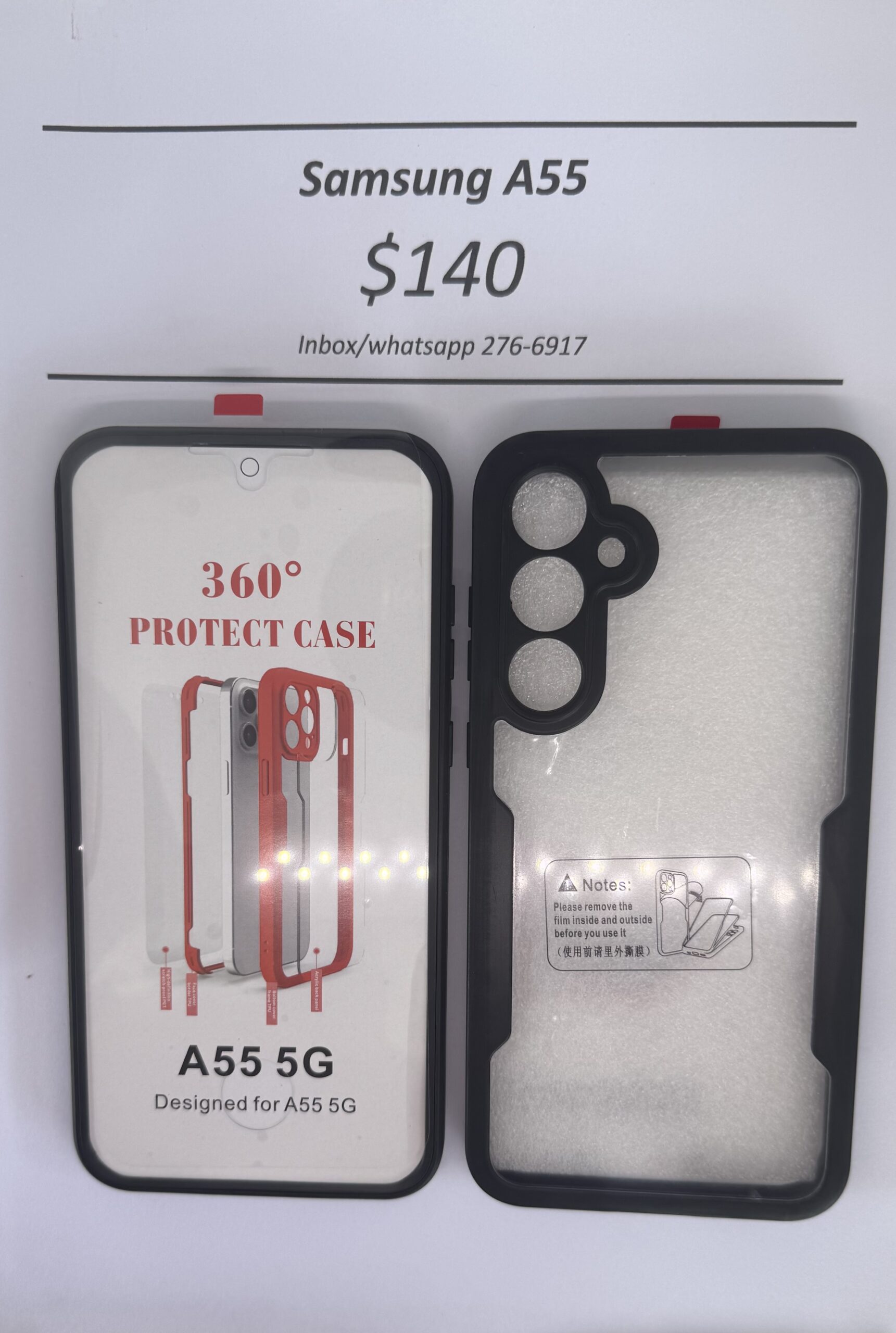 A55 Black Rugged 360 case