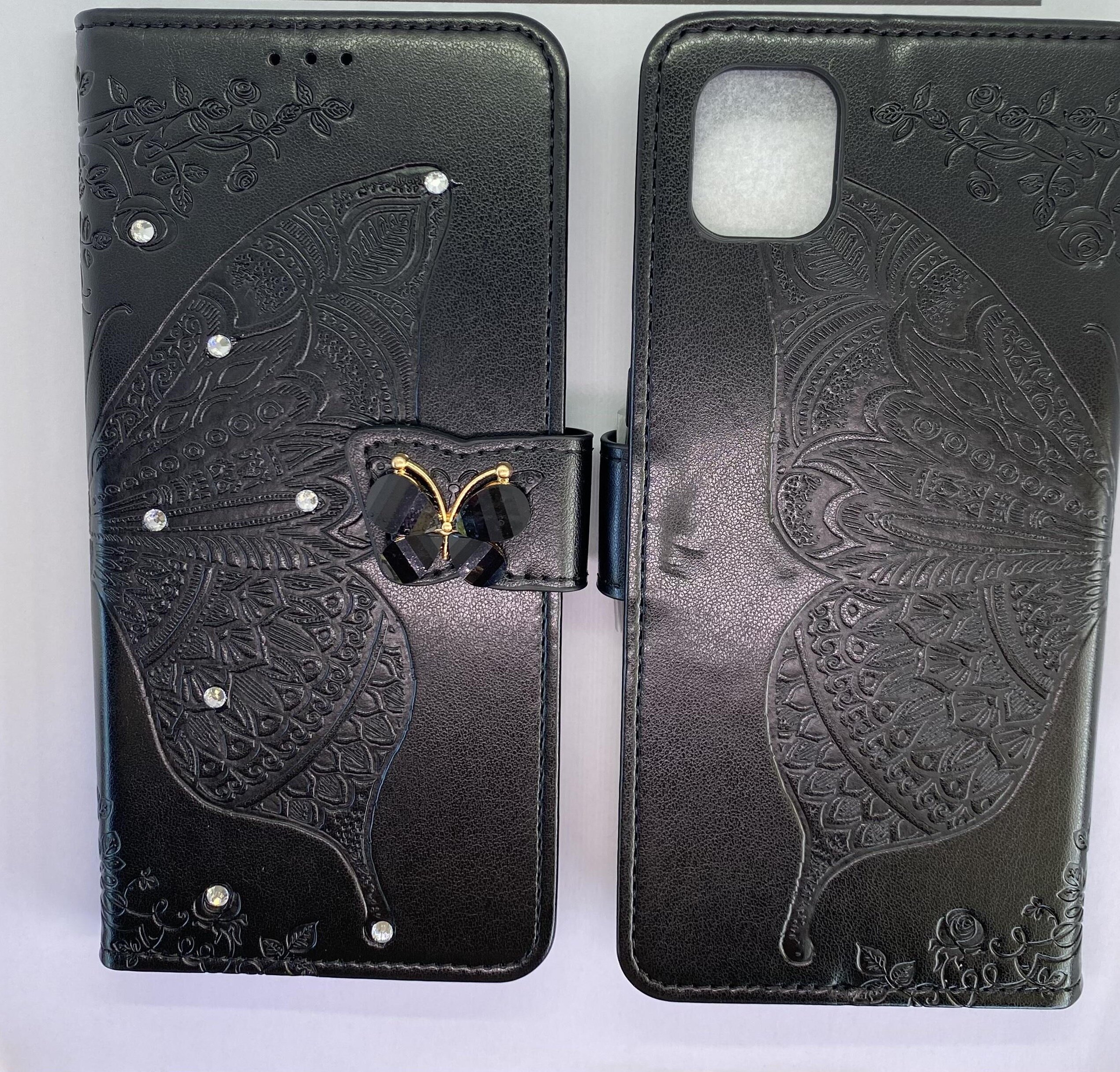 A04e Black Butterfly Wallet
