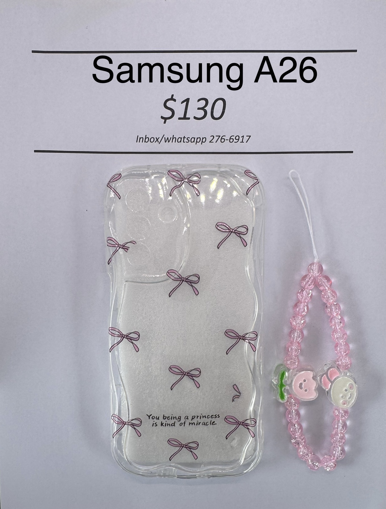 A26 Clear Bow Case
