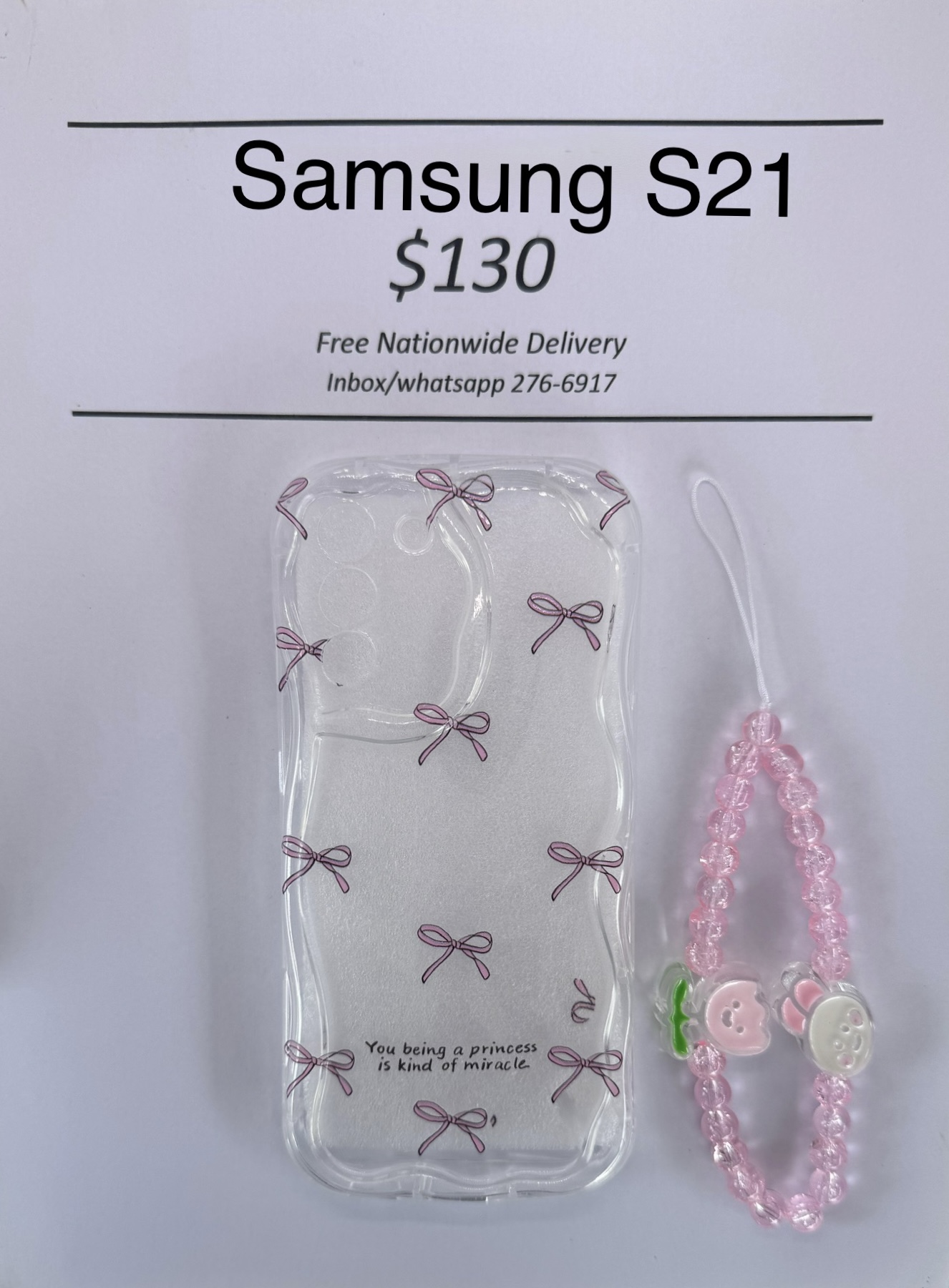S21 Clear Bow Case