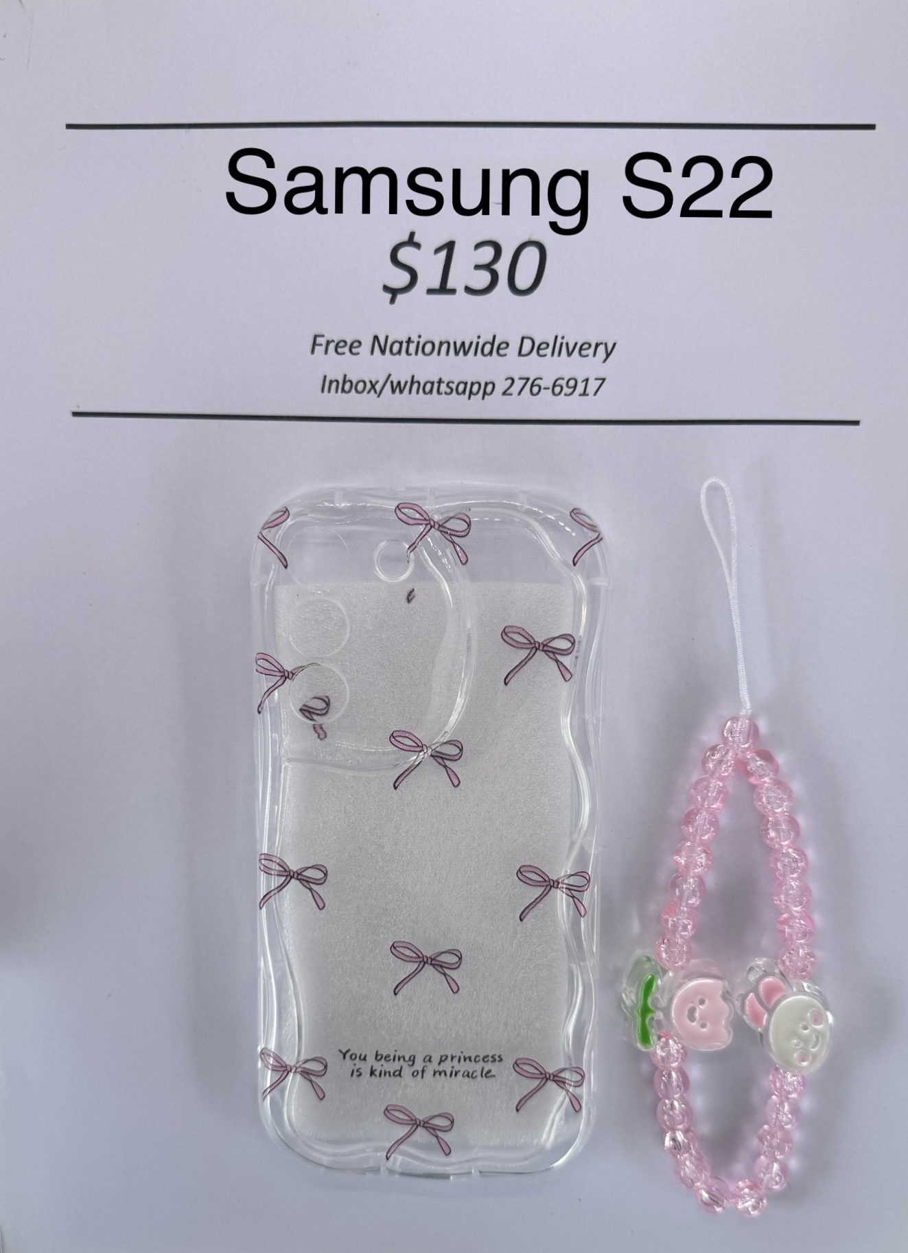 S22 Clear Bow Case
