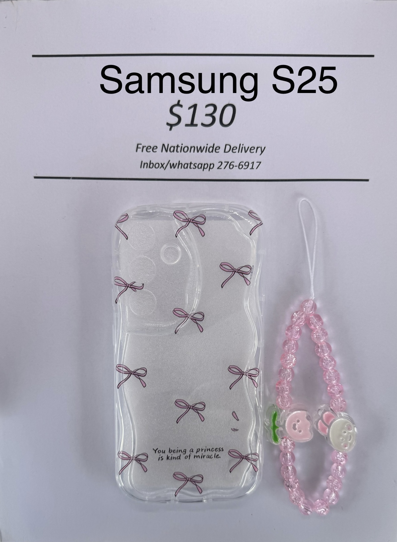 S25 Clear Bow Case