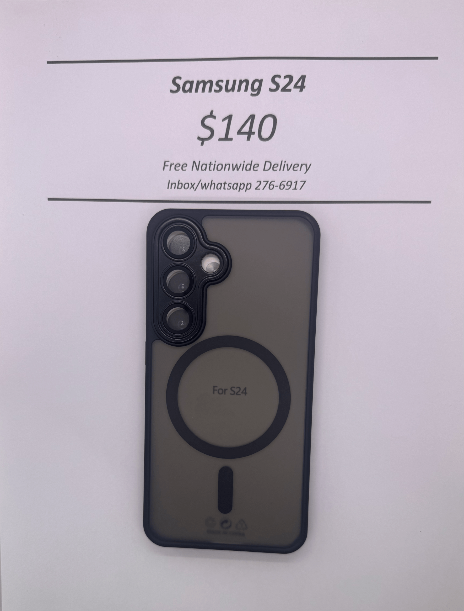 S24 Black Frosted Mag Safe