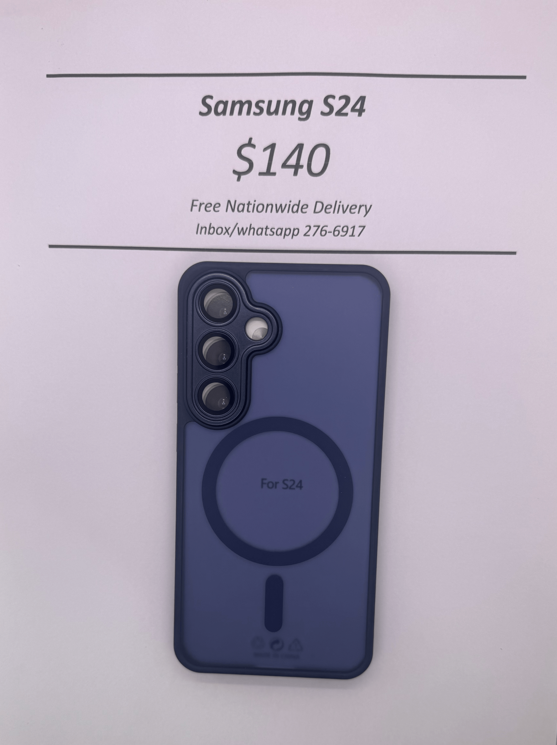 S24 Blue Frosted Mag Safe