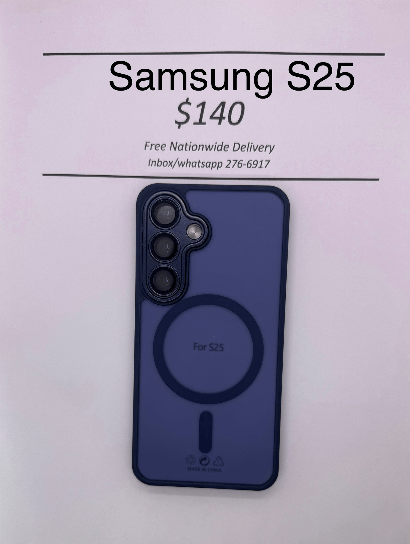 S25 Blue Frosted Mag Safe