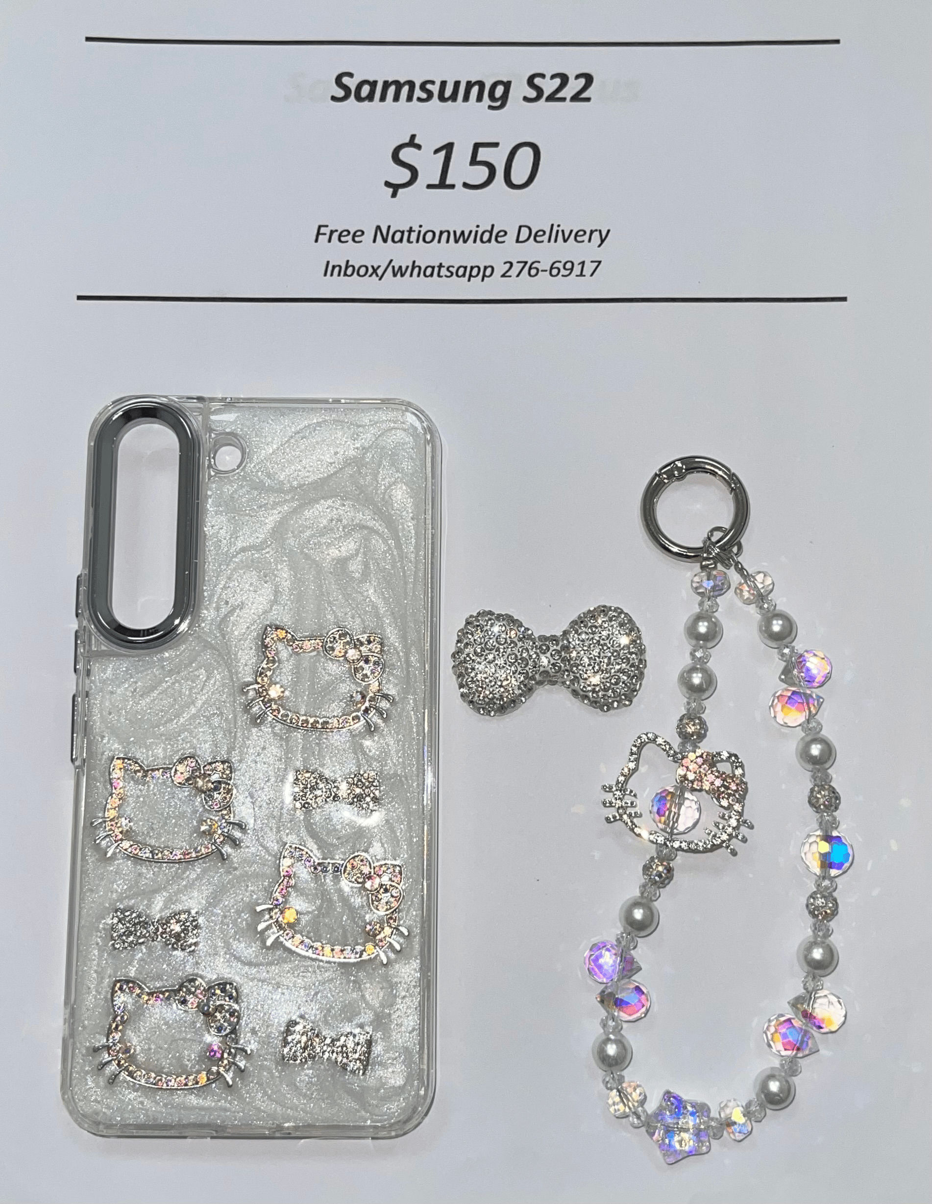 S22 Silver Gem Hello Kitty