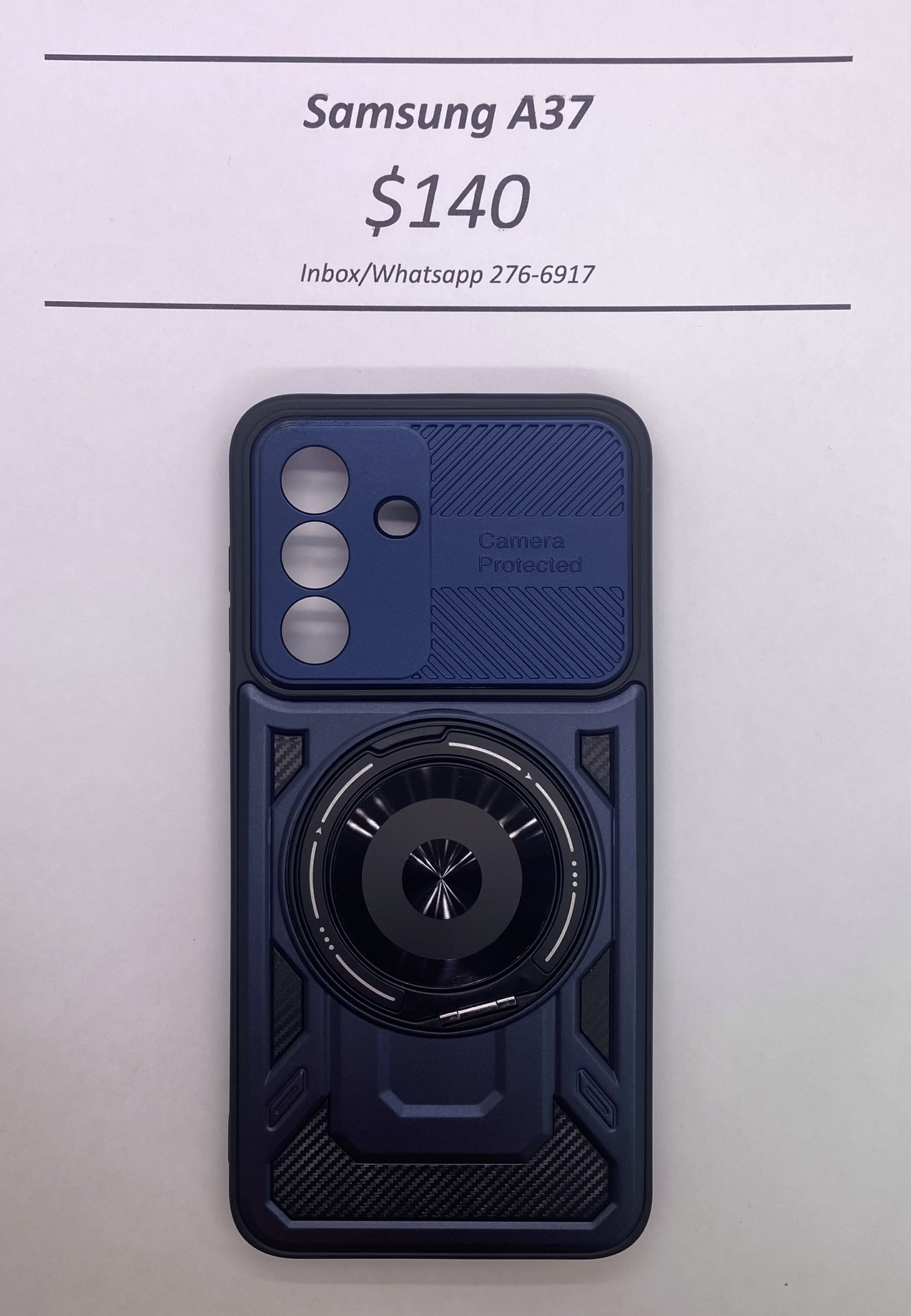 A37 Blue Rugged Camera Protected