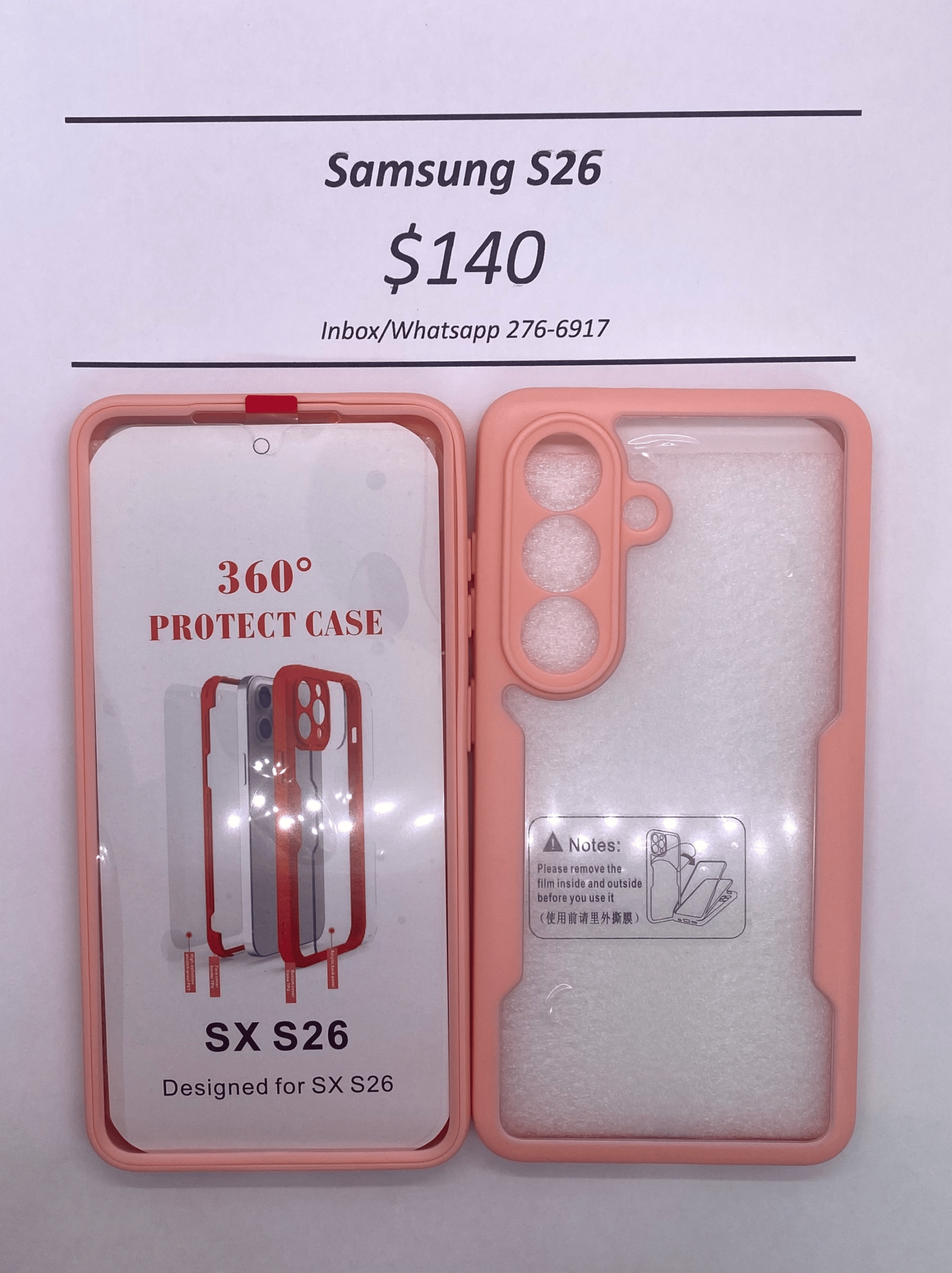 S26 Pink Rugged 360 Case