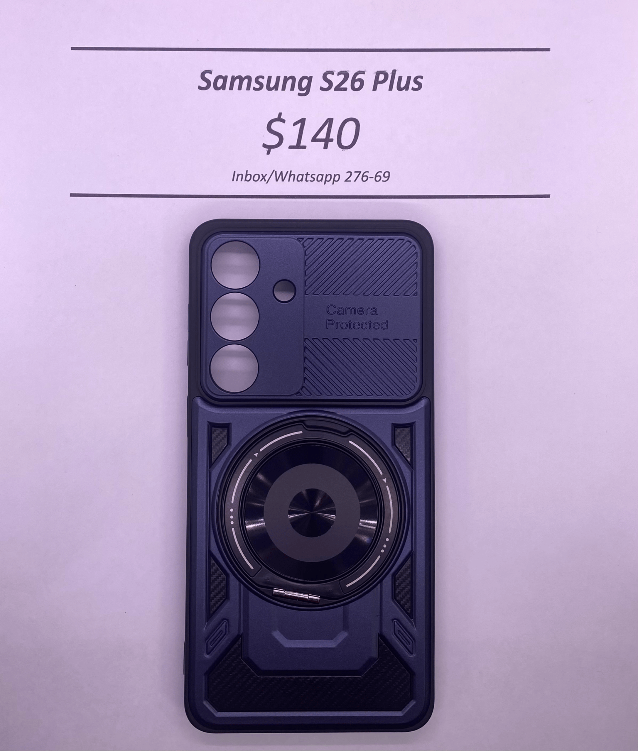 S26 Plus Blue Rugged Camera Protected