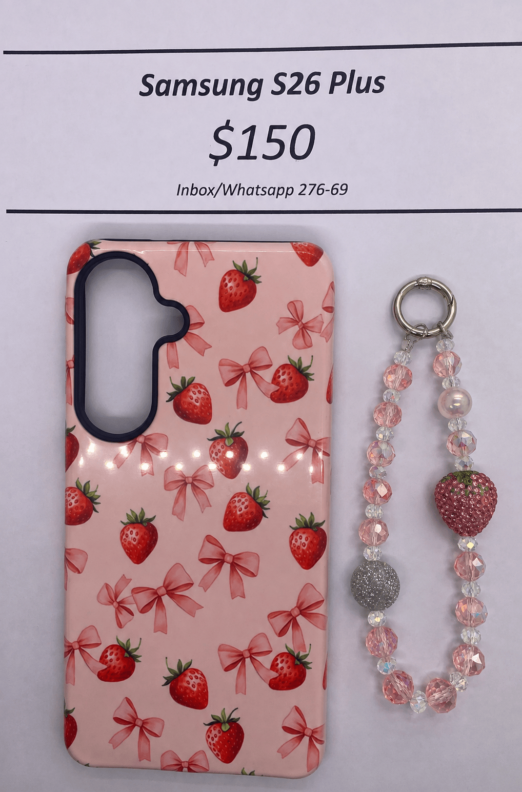 S26+ Hard Plastic Strawberry